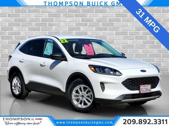2022 Ford Escape SE in White — front three-quarter view