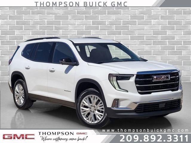 2026 GMC Acadia Elevation in Summit White — front three-quarter view