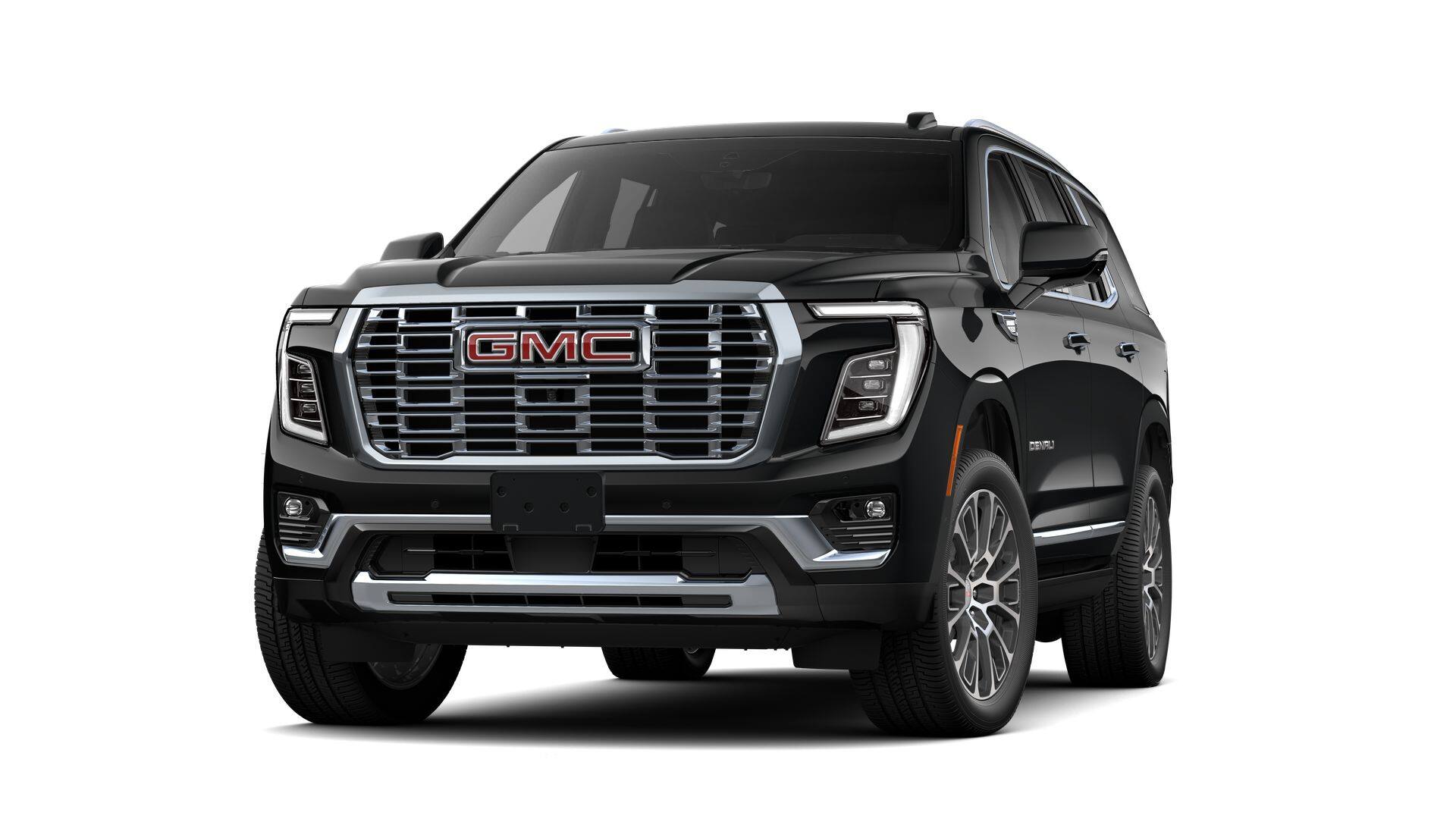 2026 GMC Yukon Denali in Onyx Black — front three-quarter view