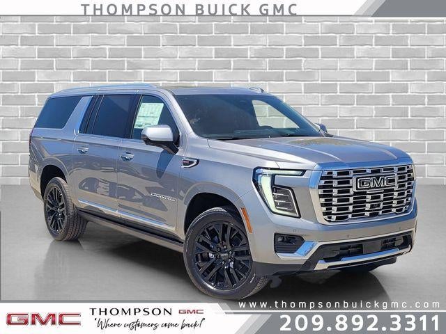 2026 GMC Yukon XL Denali in Sterling Metallic — front three-quarter view