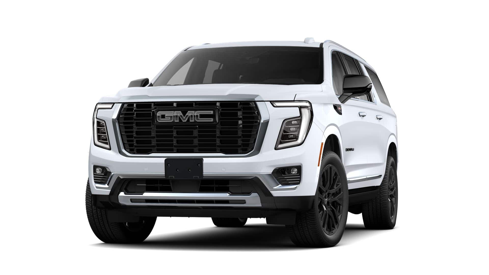 2026 GMC Yukon XL Denali in Glacier White Tricoat — front three-quarter view