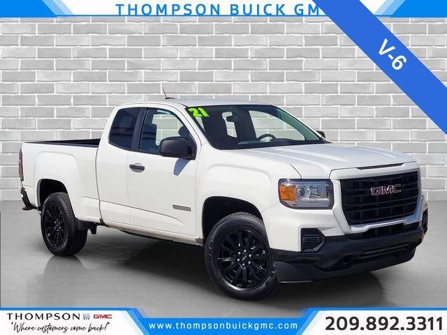 2021 GMC Canyon 4WD Elevation Standard in Summit White — front three-quarter view