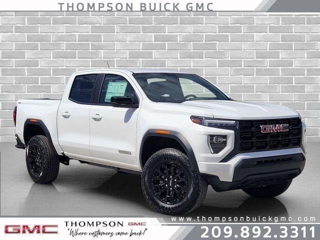 2026 GMC Canyon Elevation in Summit White — front three-quarter view