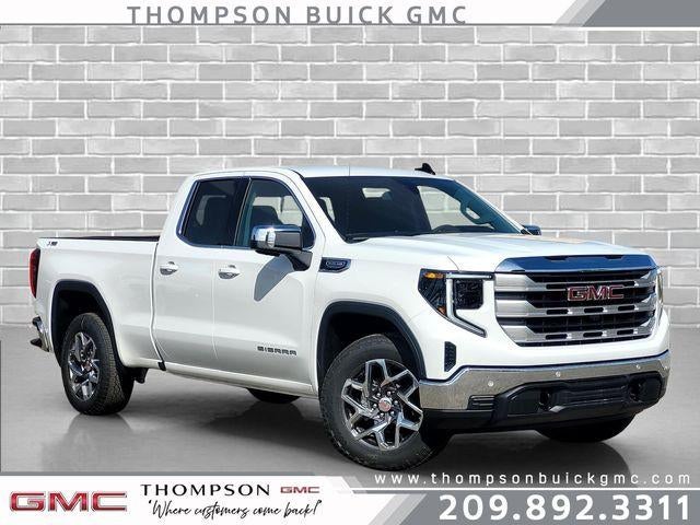 2026 GMC Sierra 1500 SLE in Summit White — front three-quarter view