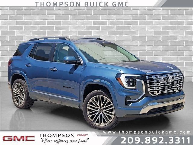 2026 GMC Terrain Denali in Downpour Metallic — front three-quarter view