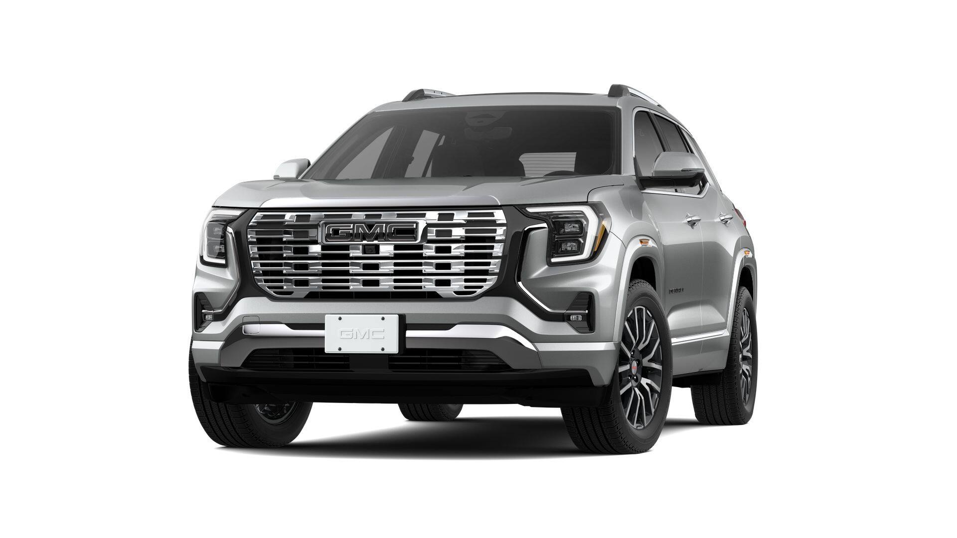 2026 GMC Terrain Denali in Sterling Metallic — front three-quarter view