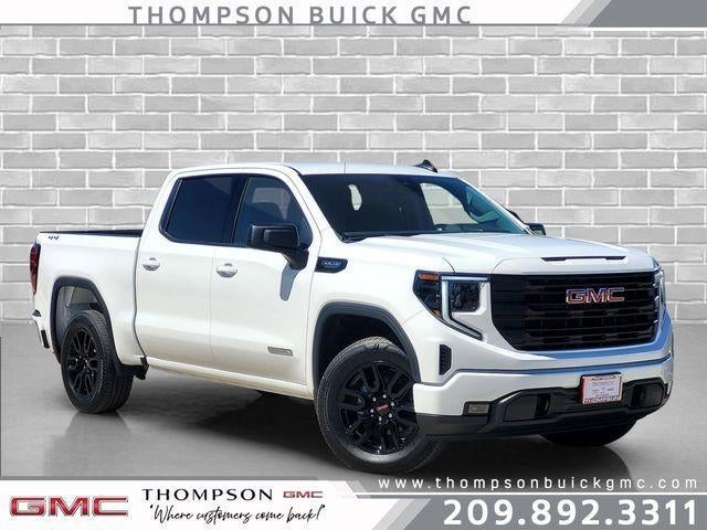2026 GMC Sierra 1500 Elevation in Summit White — front three-quarter view