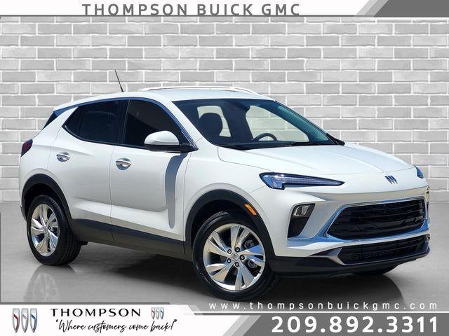 2026 Buick Encore GX Preferred in Summit White — front three-quarter view