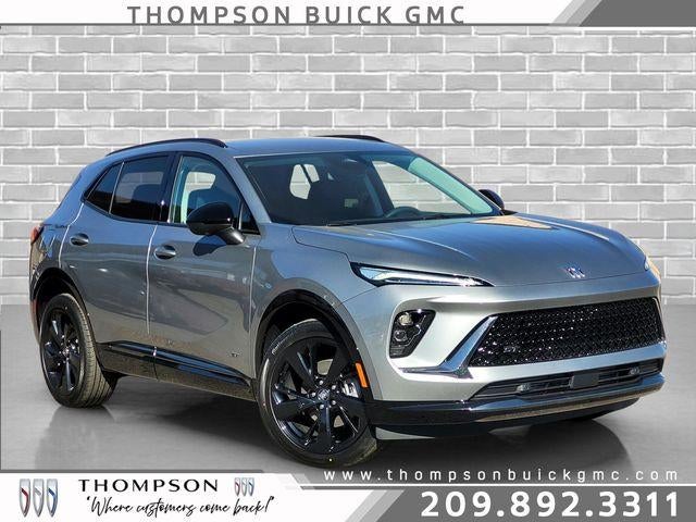 2026 Buick Envision Sport Touring in Moonstone Gray Metallic — front three-quarter view