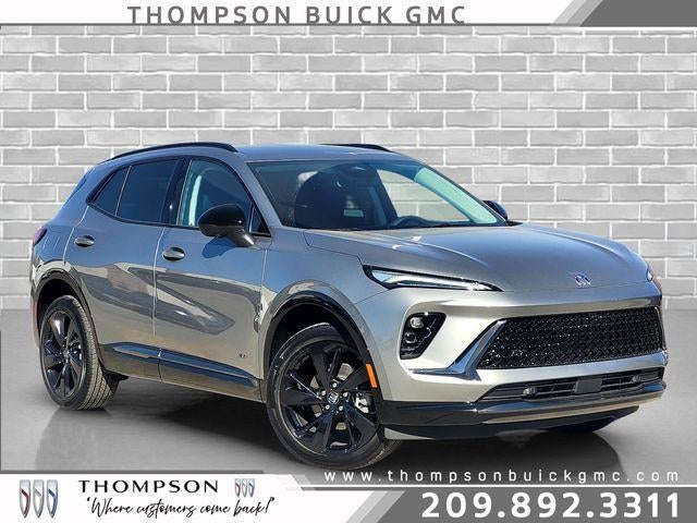2026 Buick Envision Sport Touring in Moonstone Gray Metallic — front three-quarter view